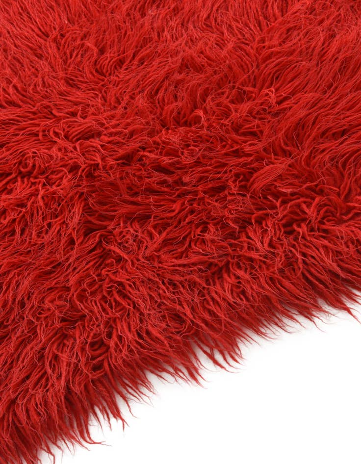 Detail image of 3' 5 x 4' 2  Hand Knotted Moroccan Wool Rug