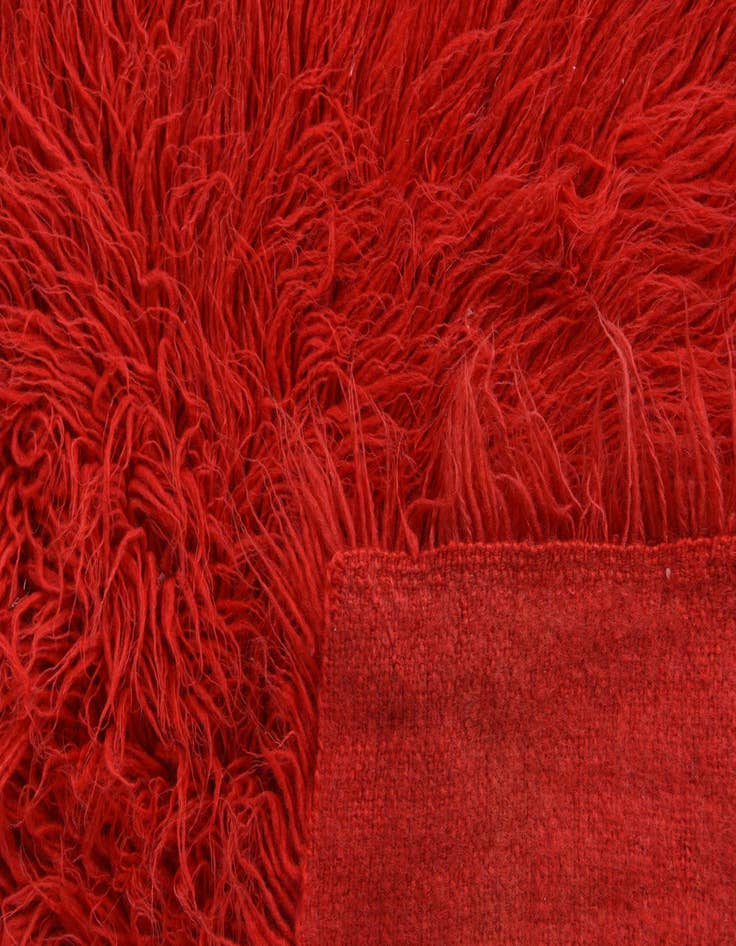 Detail image of 3' 5 x 4' 2  Hand Knotted Moroccan Wool Rug