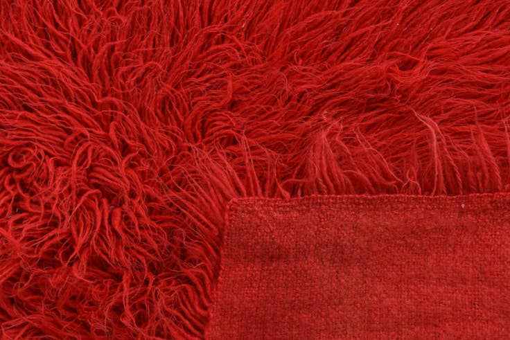 Detail image of 3' 5 x 4' 2 Hand Knotted Moroccan Wool Rug