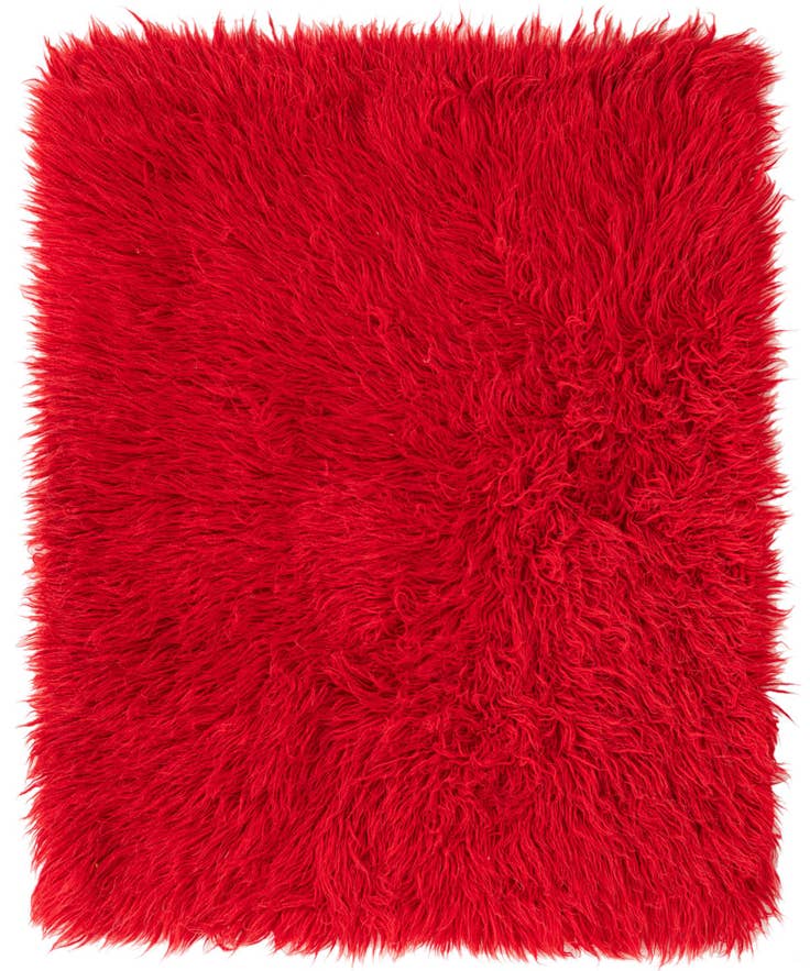 Detail image of 3' 5 x 4' 2 Hand Knotted Moroccan Wool Rug