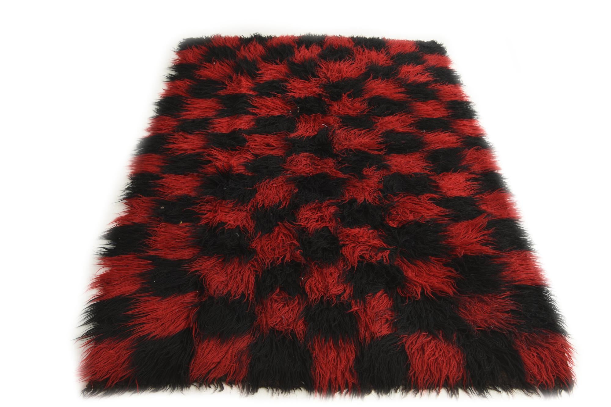 6' 1 x 8' 6 Hand Knotted Moroccan Wool Rug
