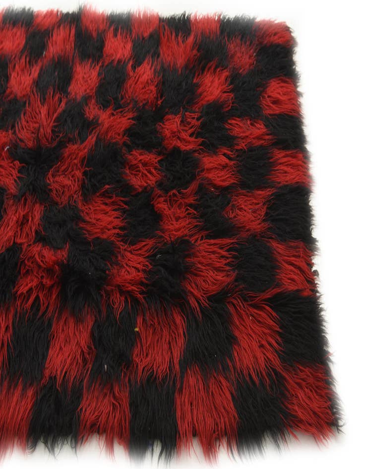 Detail image of 6' 1 x 8' 6  Hand Knotted Moroccan Wool Rug