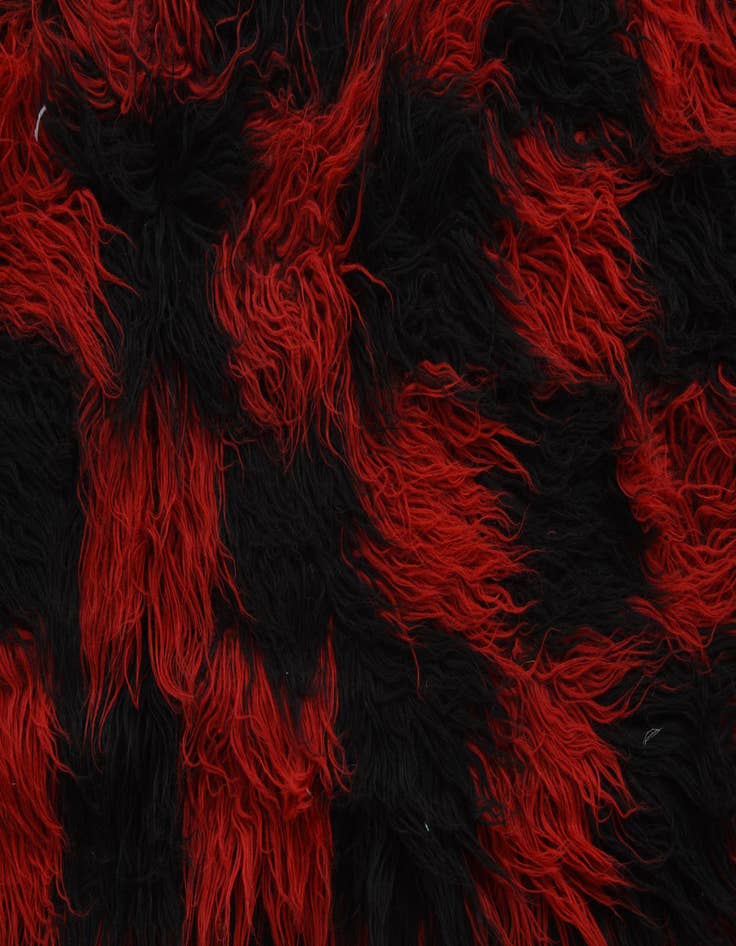 Detail image of 6' 1 x 8' 6  Hand Knotted Moroccan Wool Rug