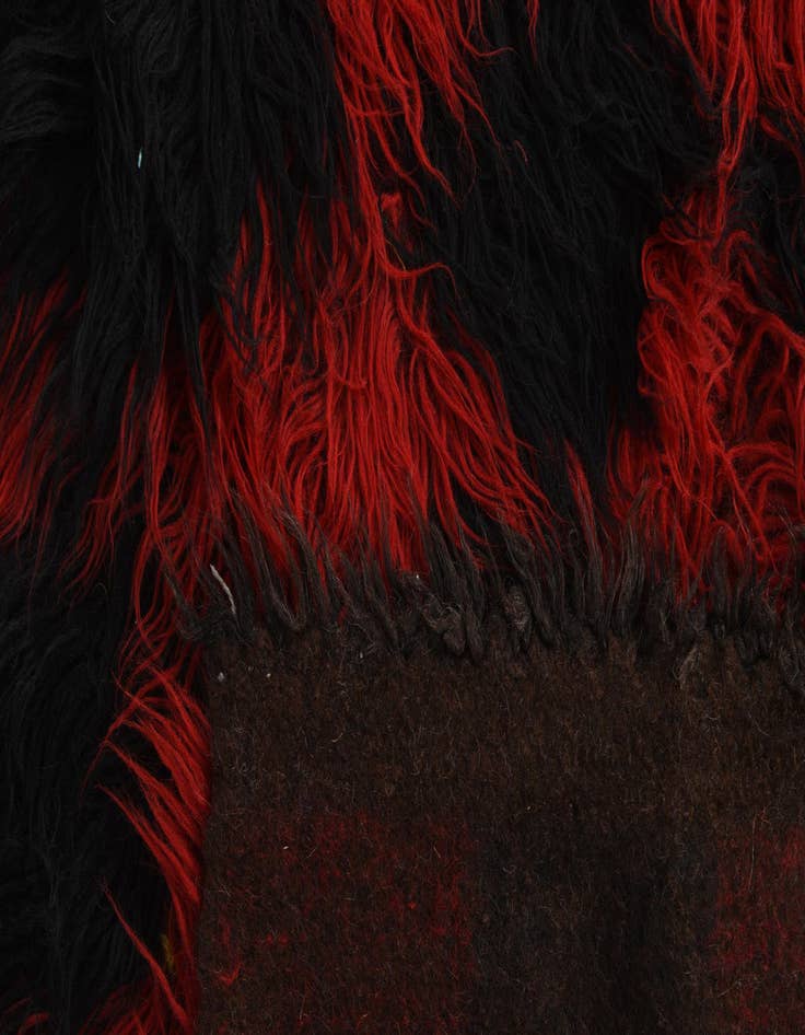 Detail image of 6' 1 x 8' 6  Hand Knotted Moroccan Wool Rug