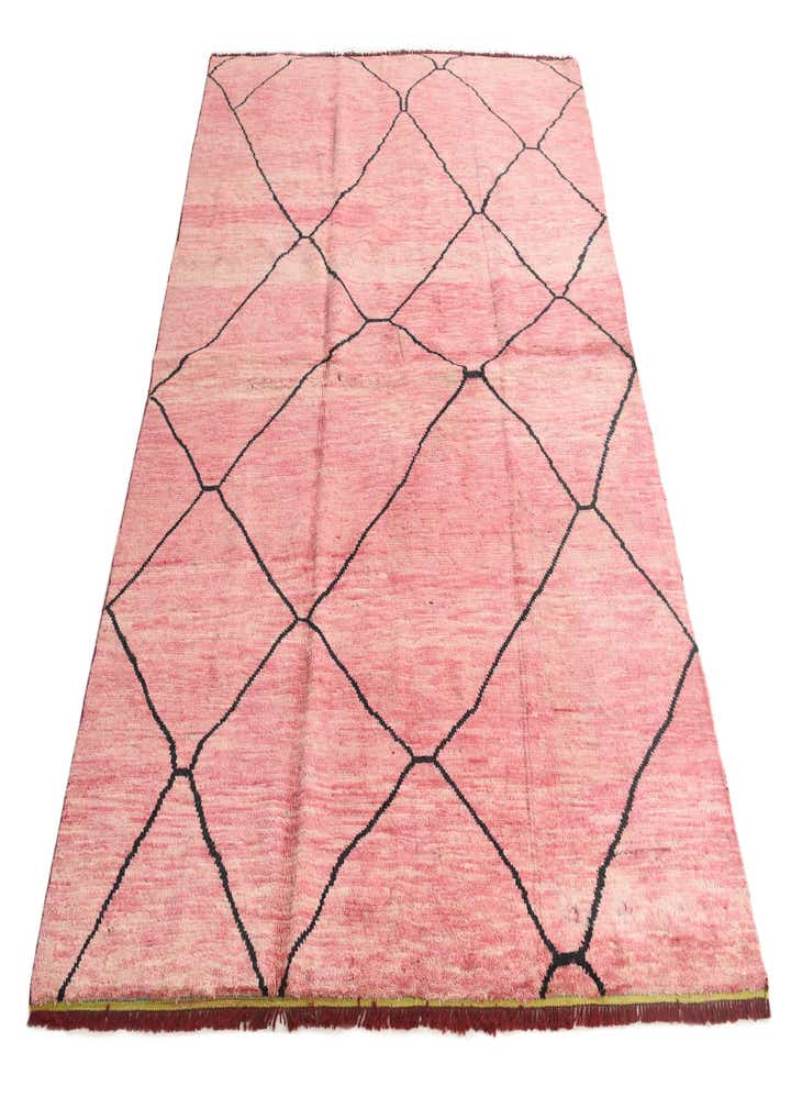 5' 10 x 7' 9 Hand Knotted Moroccan Wool Rug