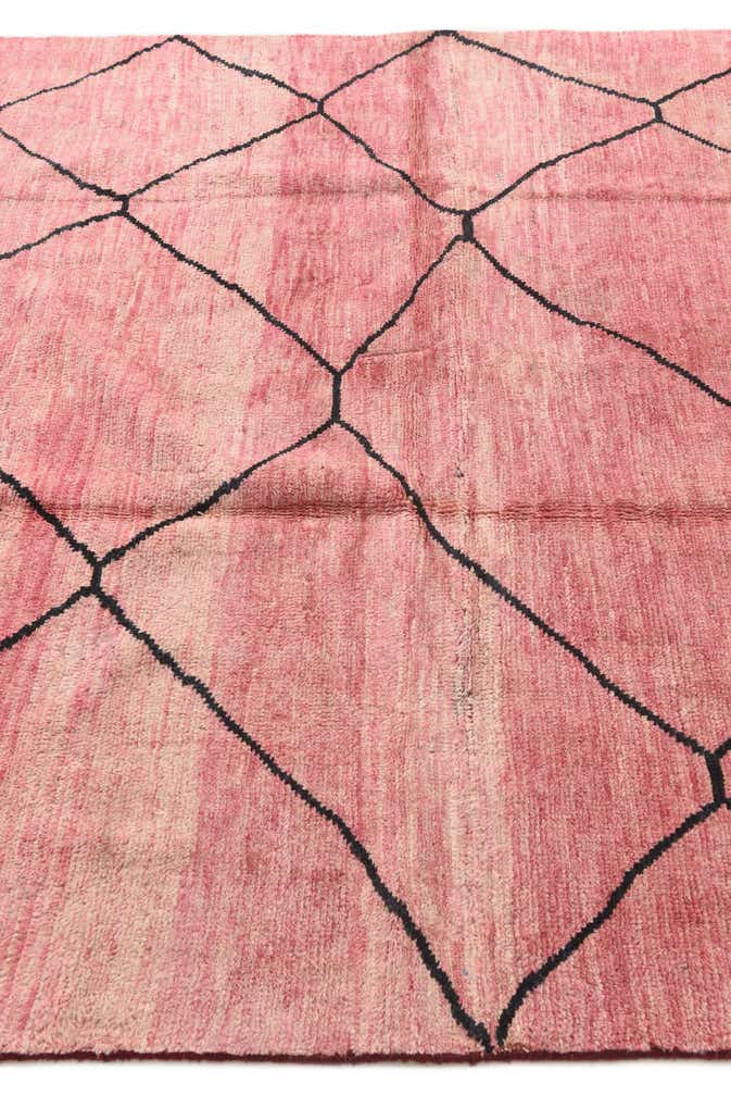 5' 10 x 7' 9 Hand Knotted Moroccan Wool Rug