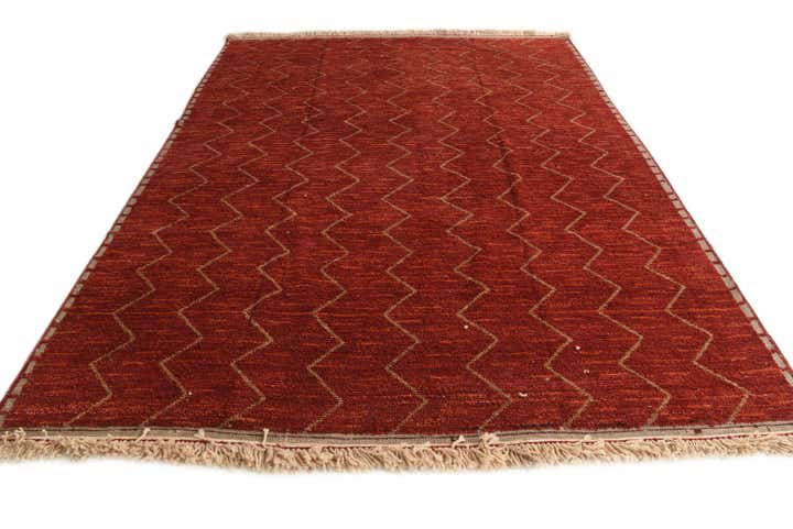 9' 2 x 12' 1 Hand Knotted Moroccan Wool Rug