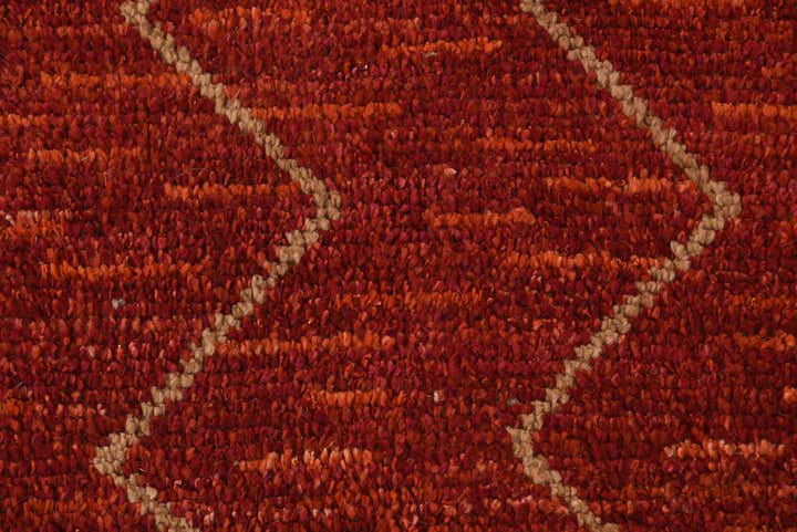 9' 2 x 12' 1 Hand Knotted Moroccan Wool Rug