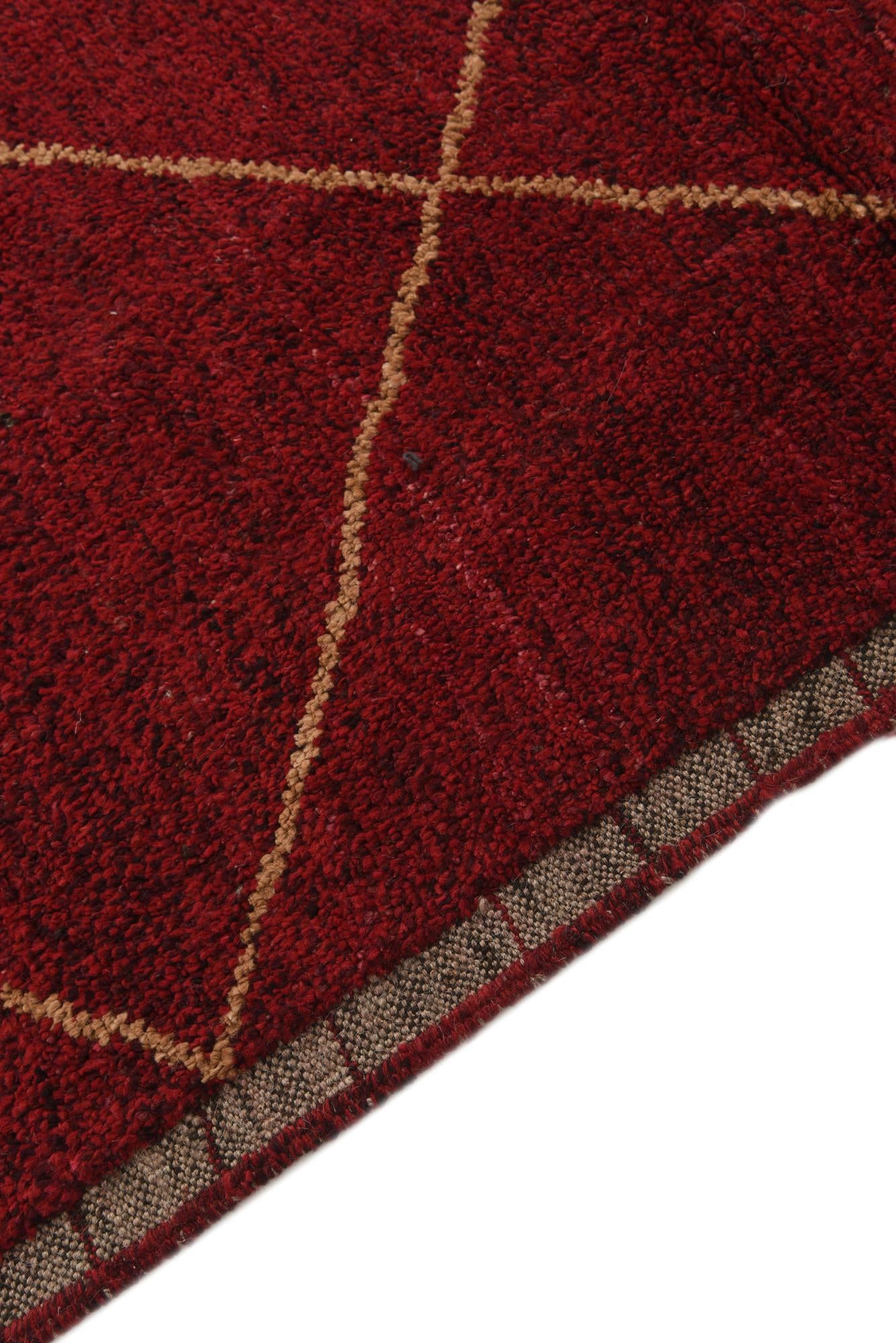 6' 5 x 9' 7 Hand Knotted Moroccan Wool Rug