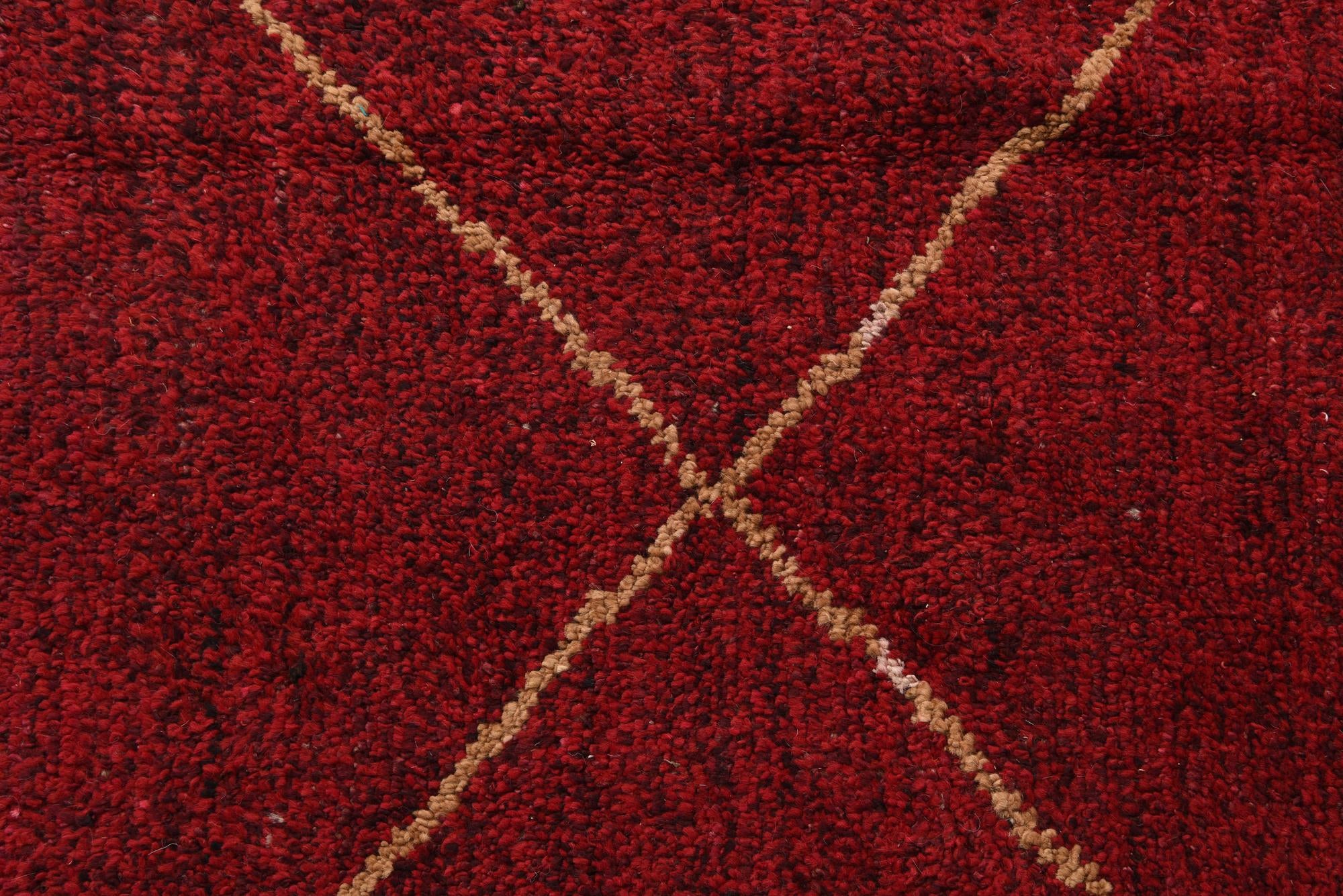 6' 5 x 9' 7 Hand Knotted Moroccan Wool Rug