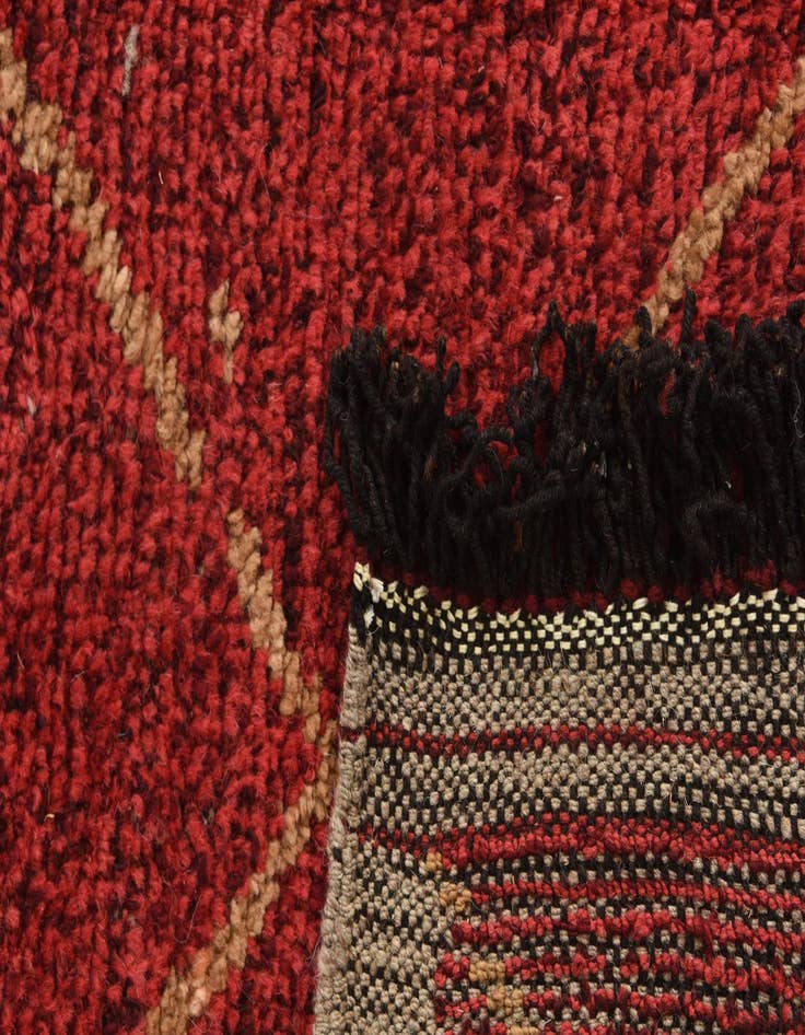 Detail image of 6' 3 x 9' 4  Hand Knotted Moroccan Wool Rug