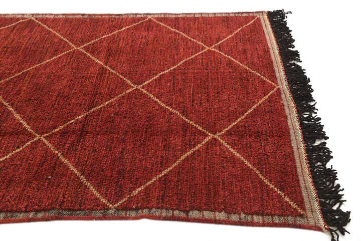 5' 2 x 8' 7 Hand Knotted Moroccan Wool Rug