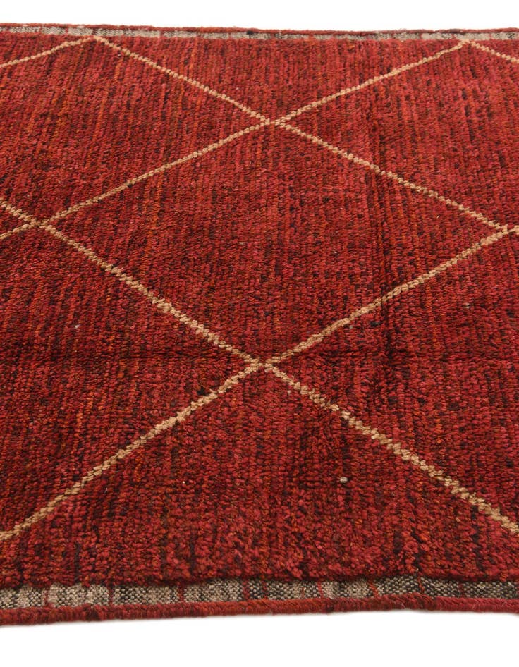 Detail image of 5' 2 x 8' 7  Hand Knotted Moroccan Wool Rug