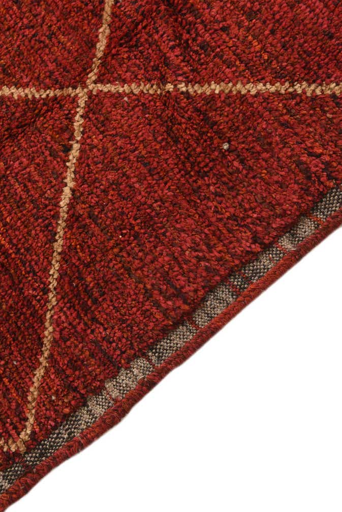 5' 2 x 8' 7 Hand Knotted Moroccan Wool Rug