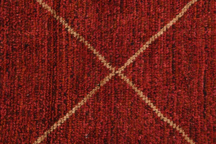 5' 2 x 8' 7 Hand Knotted Moroccan Wool Rug