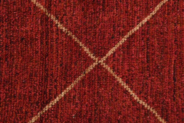 Detail image of 5' 2 x 8' 7 Hand Knotted Moroccan Wool Rug