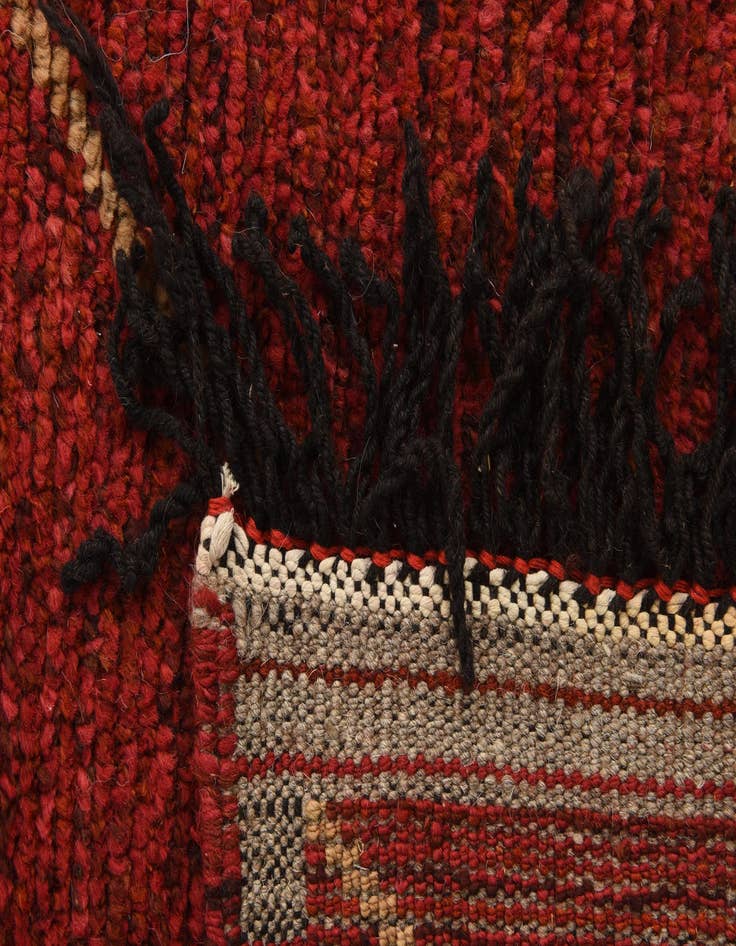 Detail image of 5' 2 x 8' 7  Hand Knotted Moroccan Wool Rug