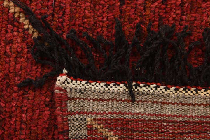 5' 2 x 8' 7 Hand Knotted Moroccan Wool Rug