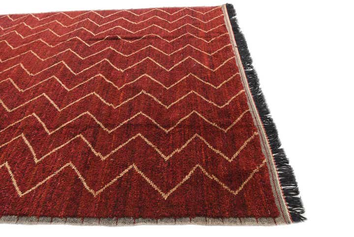 8' 1 x 10' 1 Hand Knotted Moroccan Wool Rug