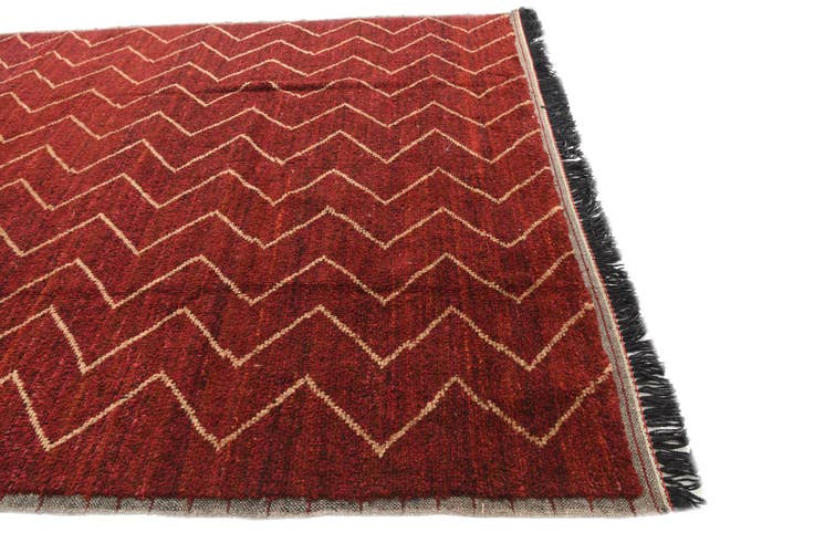 Detail image of 8' 1 x 10' 1 Hand Knotted Moroccan Wool Rug