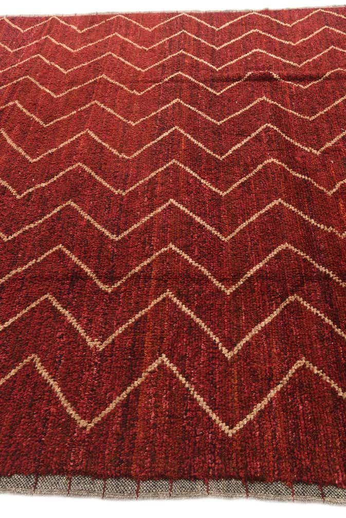 8' 1 x 10' 1 Hand Knotted Moroccan Wool Rug