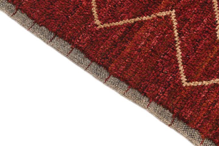 8' 1 x 10' 1 Hand Knotted Moroccan Wool Rug