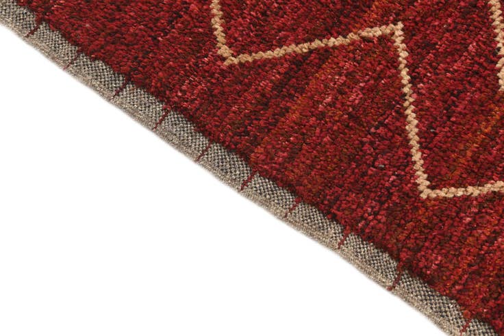 Detail image of 8' 1 x 10' 1 Hand Knotted Moroccan Wool Rug