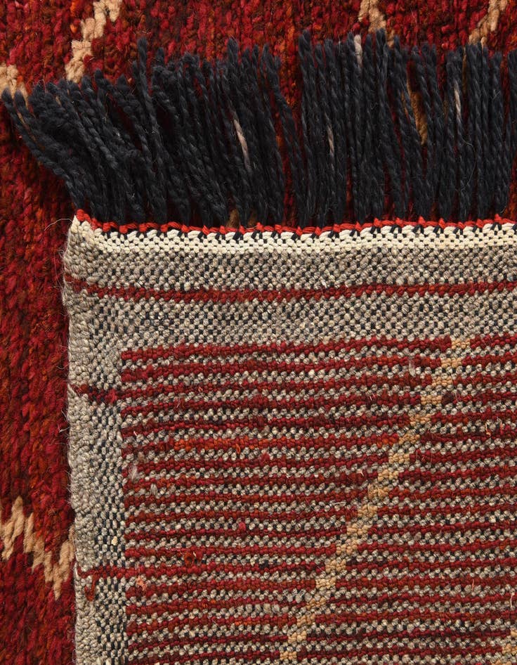 Detail image of 8' 1 x 10' 1  Hand Knotted Moroccan Wool Rug