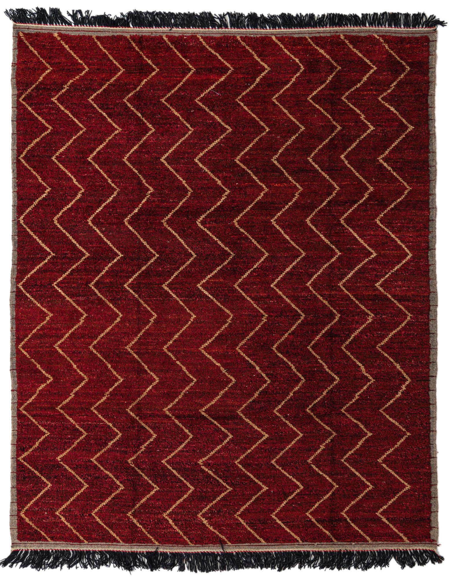 8' 1 x 10' 1 Hand Knotted Moroccan Wool Rug