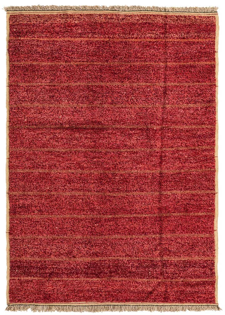 5' x 8' 1 Hand Knotted Moroccan Wool Rug