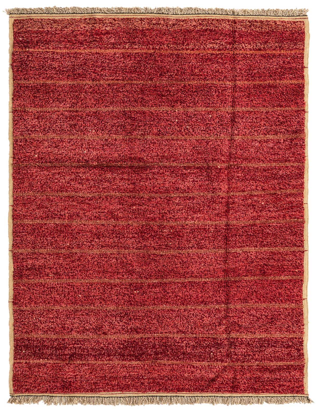 5' x 8' 1 Hand Knotted Moroccan Wool Rug