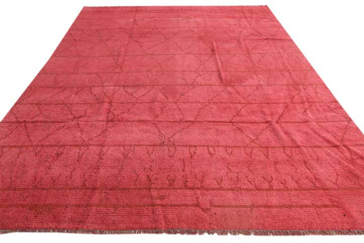 7' 8 x 10' 3 Hand Knotted Moroccan Wool Rug