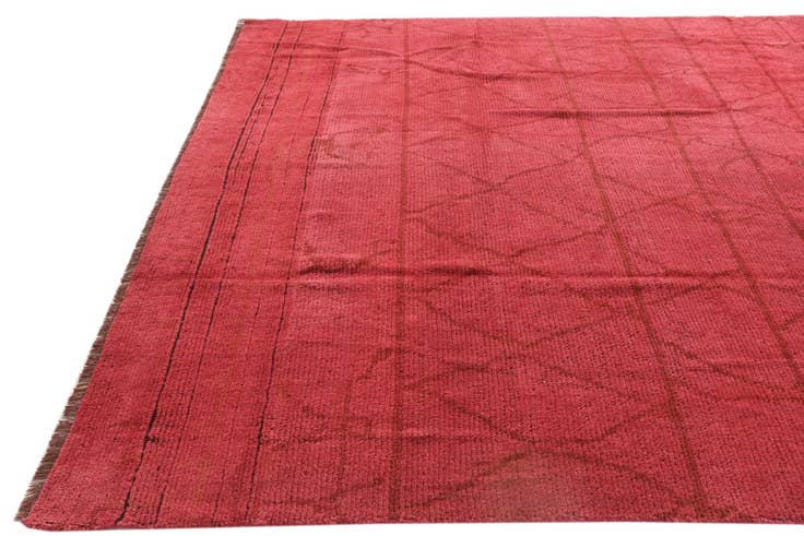 Detail image of 7' 8 x 10' 3 Hand Knotted Moroccan Wool Rug