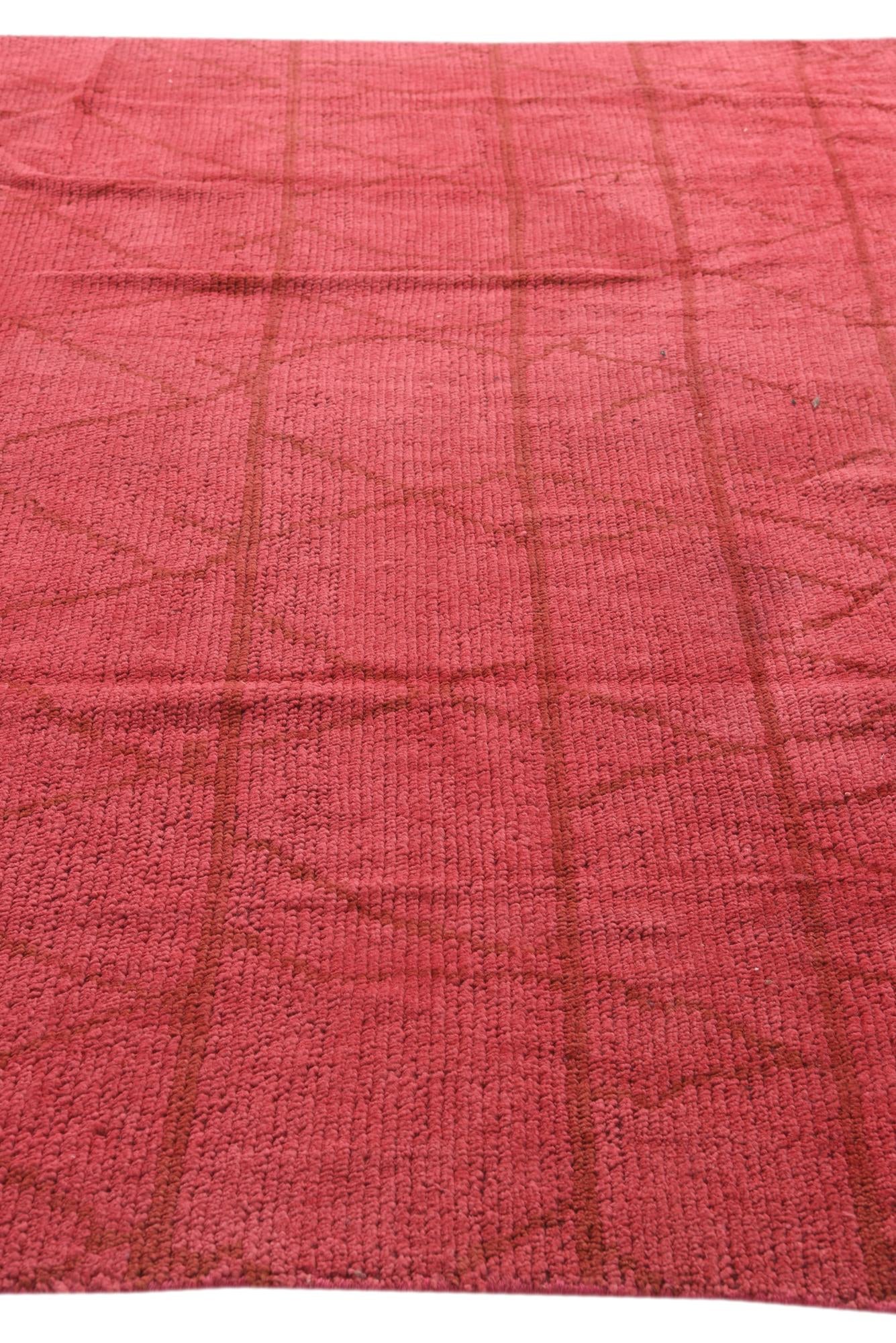 7' 8 x 10' 3 Hand Knotted Moroccan Wool Rug