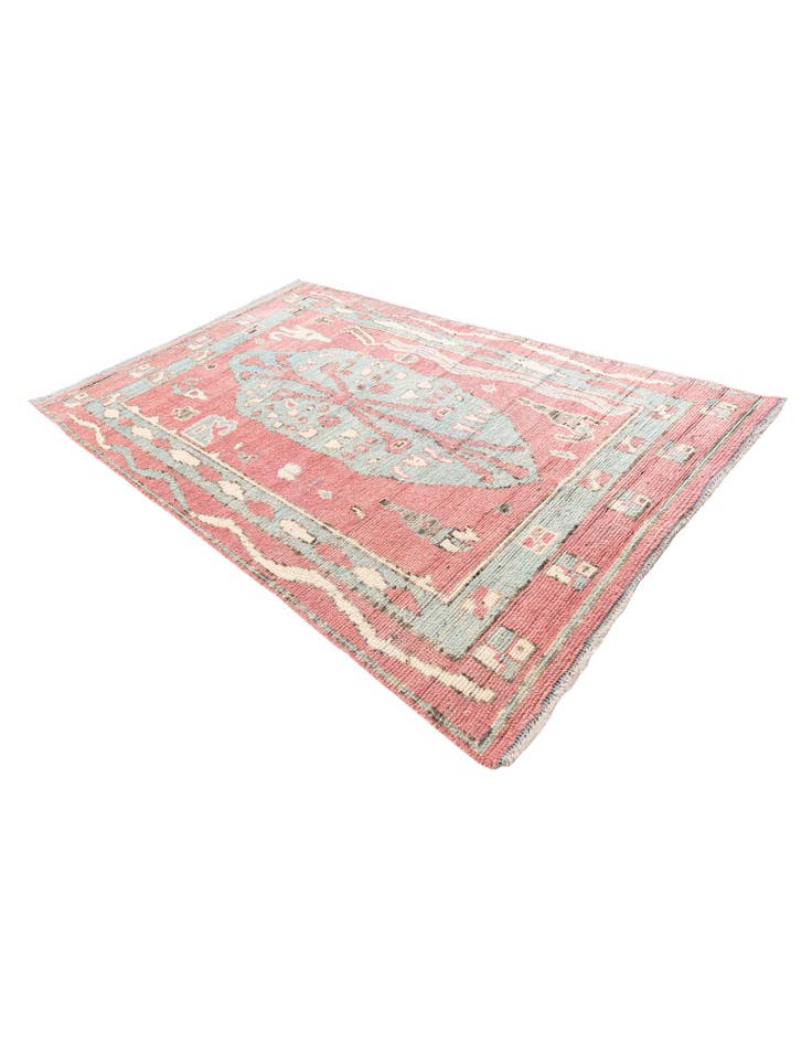 Detail image of 5' 9 x 9' 2  Hand Knotted Moroccan Wool Rug