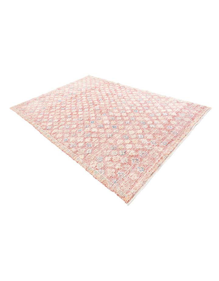 6' 7 x 9' Hand Knotted Moroccan Wool Rug