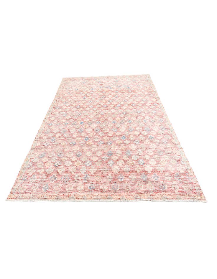 Detail image of 6' 7 x 9' Hand Knotted Moroccan Wool Rug
