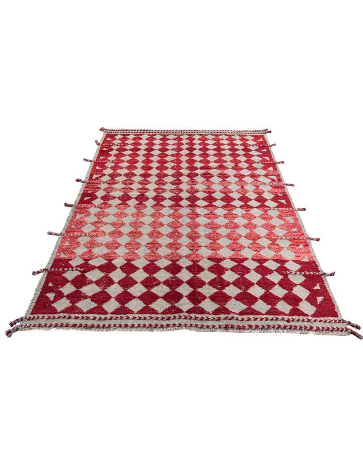 Detail image of 5' 2 x 7' 1 Hand Knotted Moroccan Wool Rug