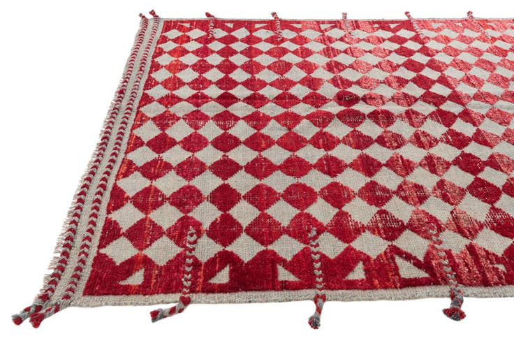 Detail image of 5' 2 x 7' 1 Hand Knotted Moroccan Wool Rug