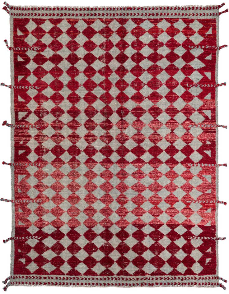 Detail image of 5' 2 x 7' 1 Hand Knotted Moroccan Wool Rug