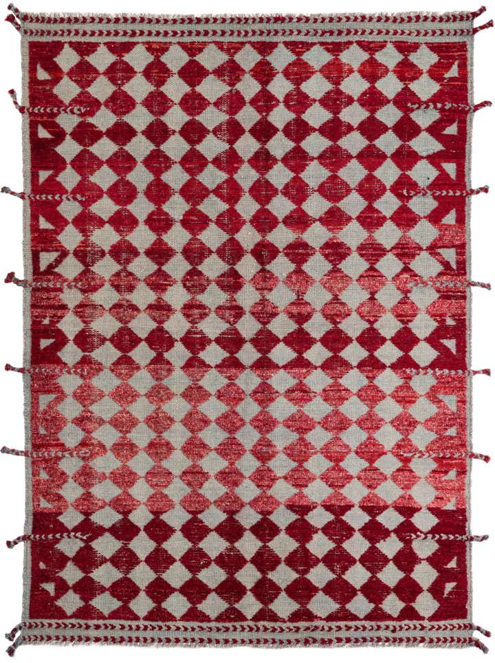 5' 2 x 7' 1 Hand Knotted Moroccan Wool Rug