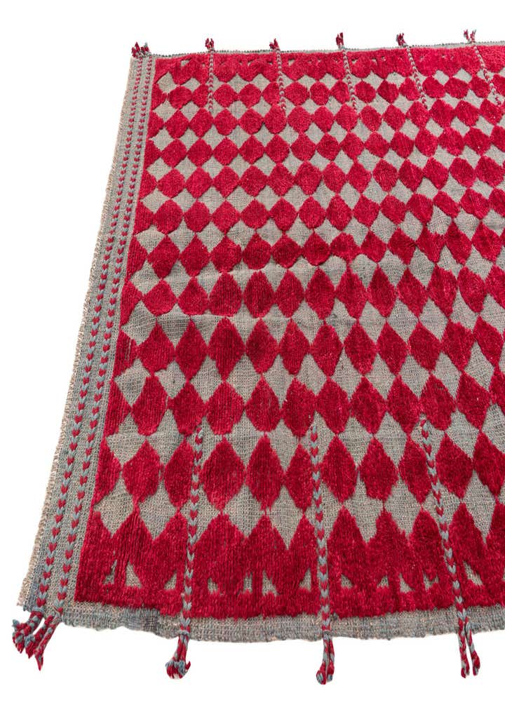 4' 10 x 7' 4 Hand Knotted Moroccan Wool Rug