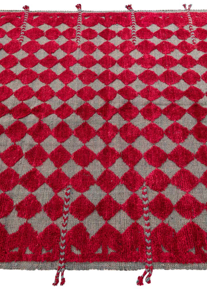 4' 10 x 7' 4 Hand Knotted Moroccan Wool Rug