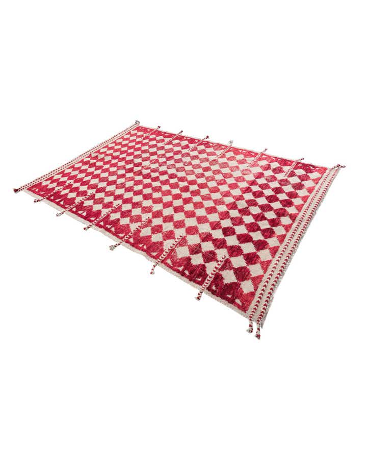 5' x 7' 4 Hand Knotted Moroccan Wool Rug