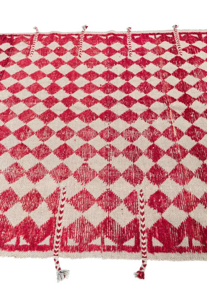 5' x 7' 4 Hand Knotted Moroccan Wool Rug