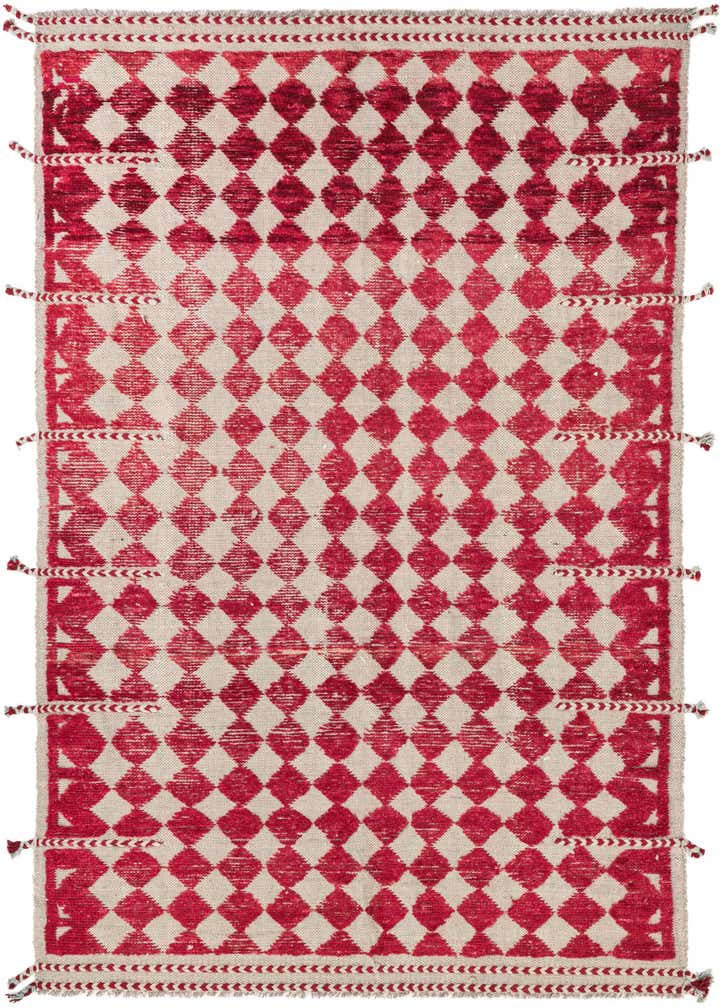 5' x 7' 4 Hand Knotted Moroccan Wool Rug