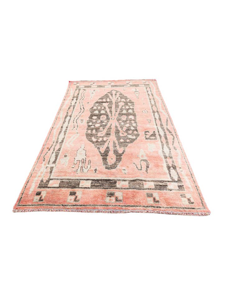 Detail image of 5' 4 x 8' 2  Hand Knotted Moroccan Wool Rug