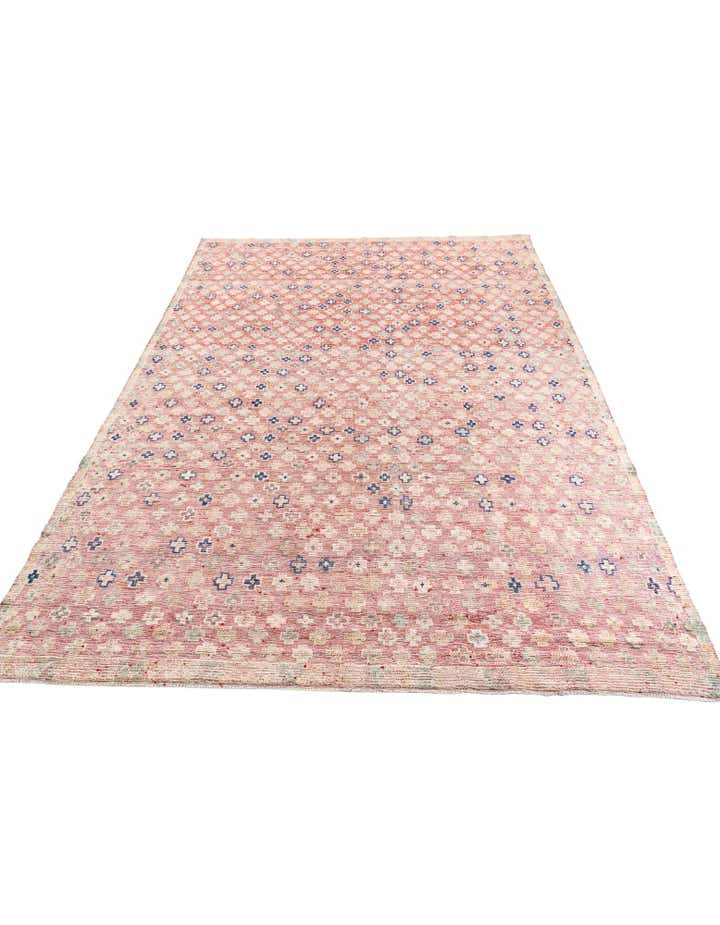 9' x 12' 8 Hand Knotted Moroccan Wool Rug