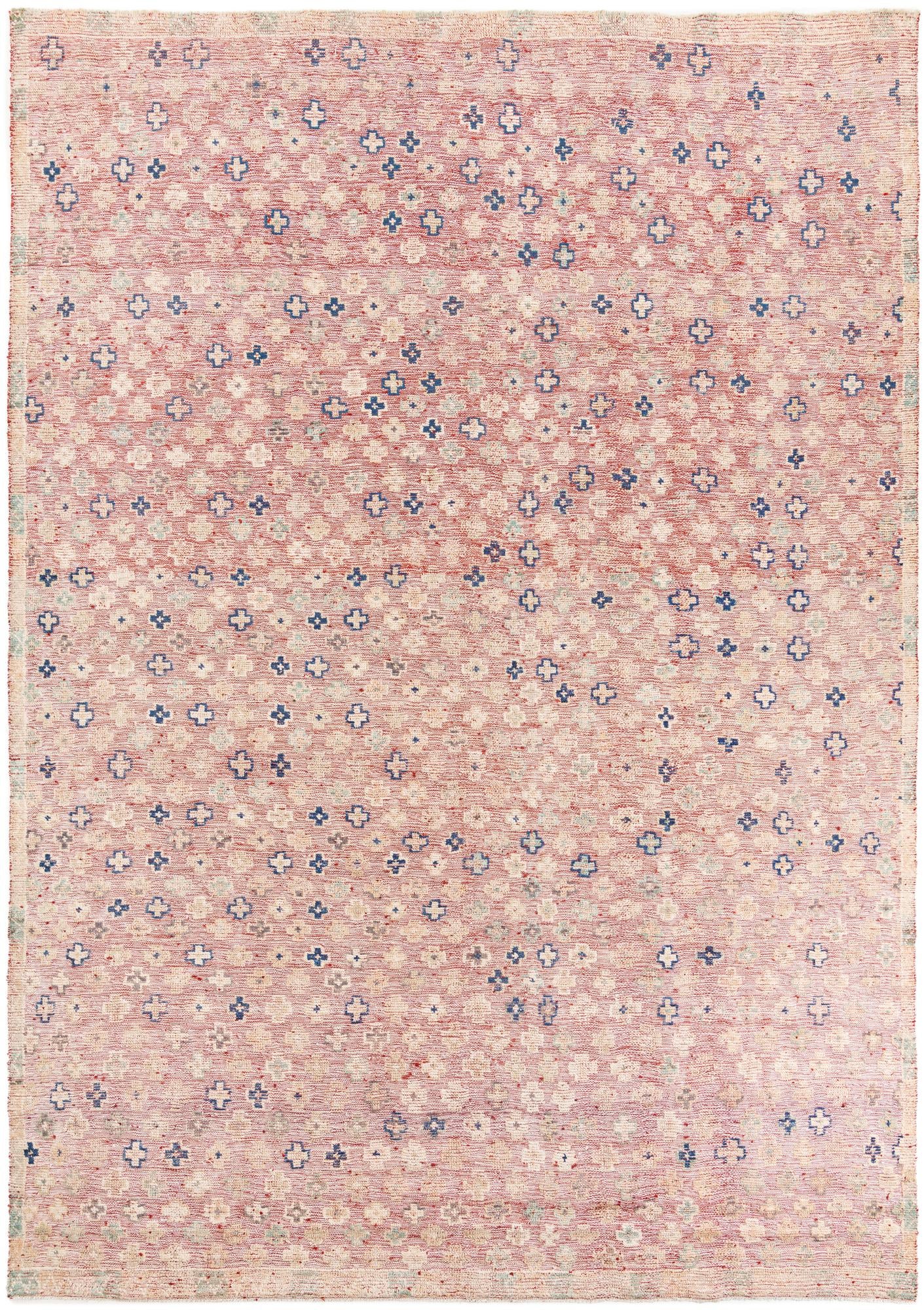 9' x 12' 8 Hand Knotted Moroccan Wool Rug