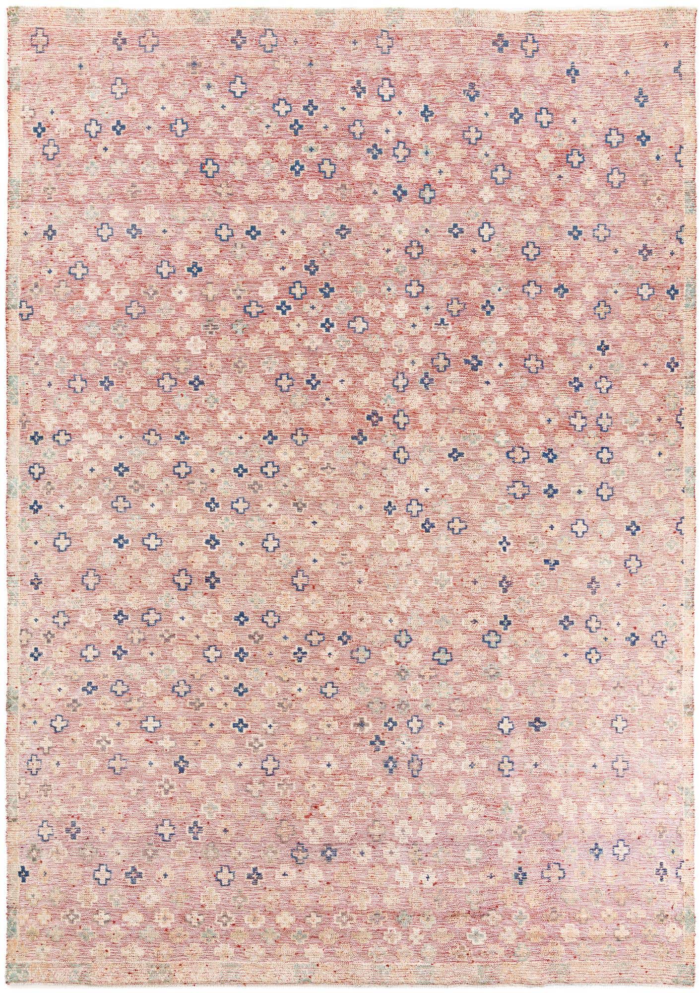 9' x 12' 8 Hand Knotted Moroccan Wool Rug
